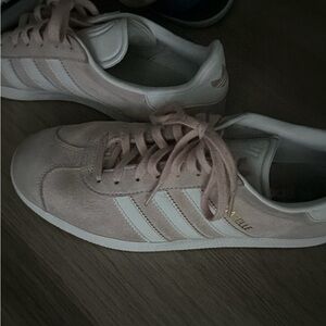 adidas Gazelle Women's Sneakers in Blush Pink and White